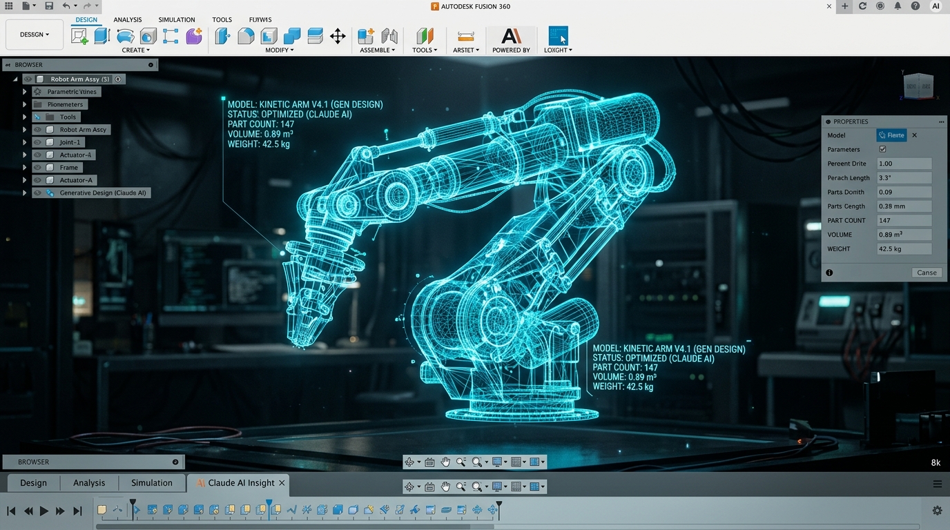 말 한마디로 3D 도면 완성! Claude + Fusion 360 MCP 연동법 및 입문 가이드