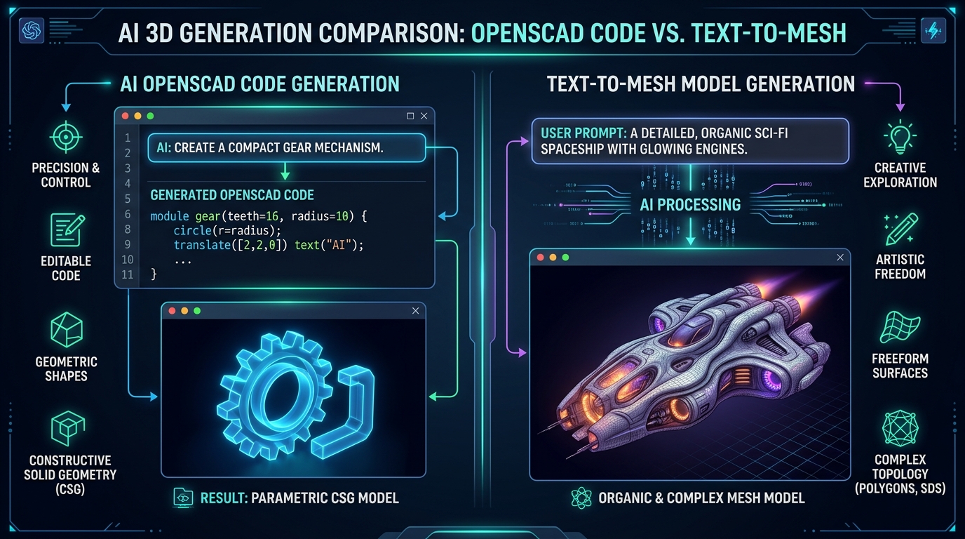 AI 3D Methods Comparison