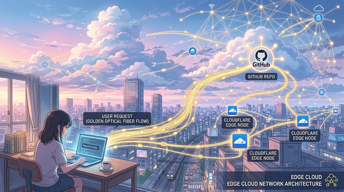 Cloudflare Edge 아키텍처 비주얼
